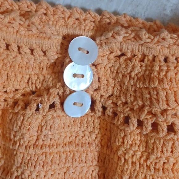 NWT She Made Me Cotton Crochet Knit Essential High-Waisted Bikini Bottoms - Picture 7 of 11